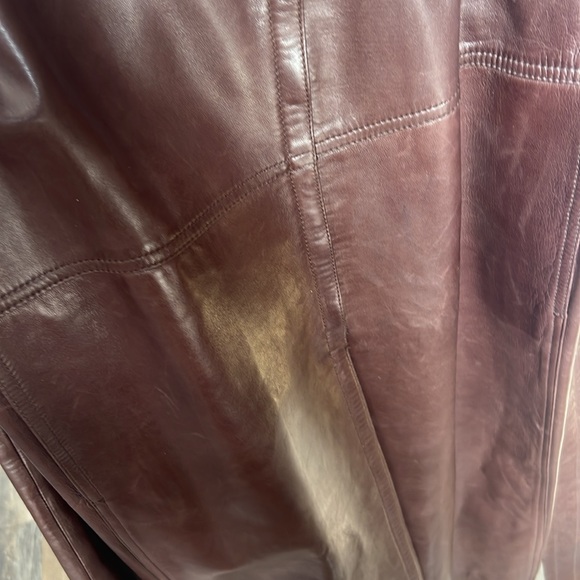 *RARE* 90’s Gucci by Tom Ford Vintage F/W Runway Leather Coat chocolate brown 42 - Picture 16 of 17